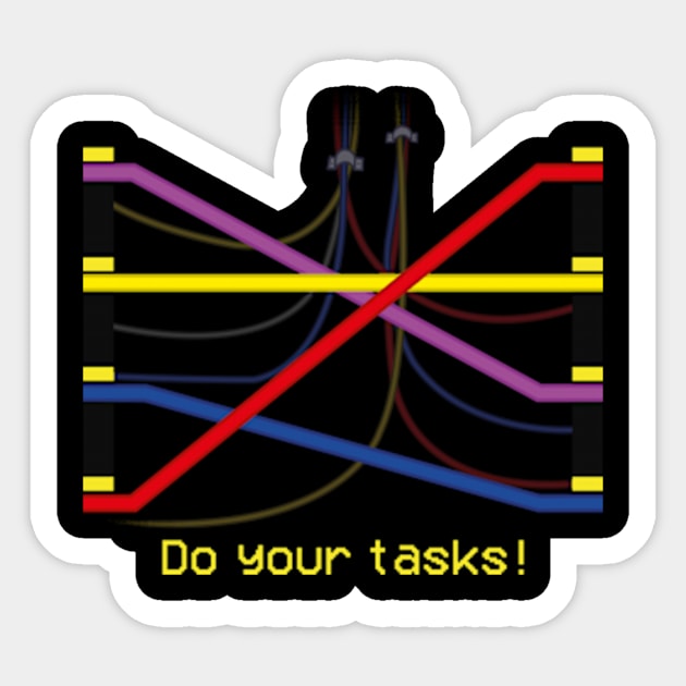 Do your tasks Sticker by NathanielF